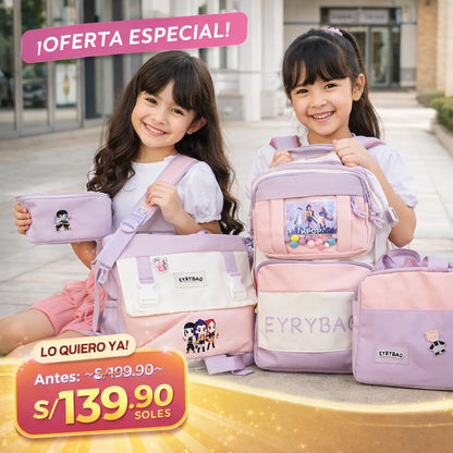 JUEGO DE 5 PIEZAS DE MOCHILA 🤩🤩