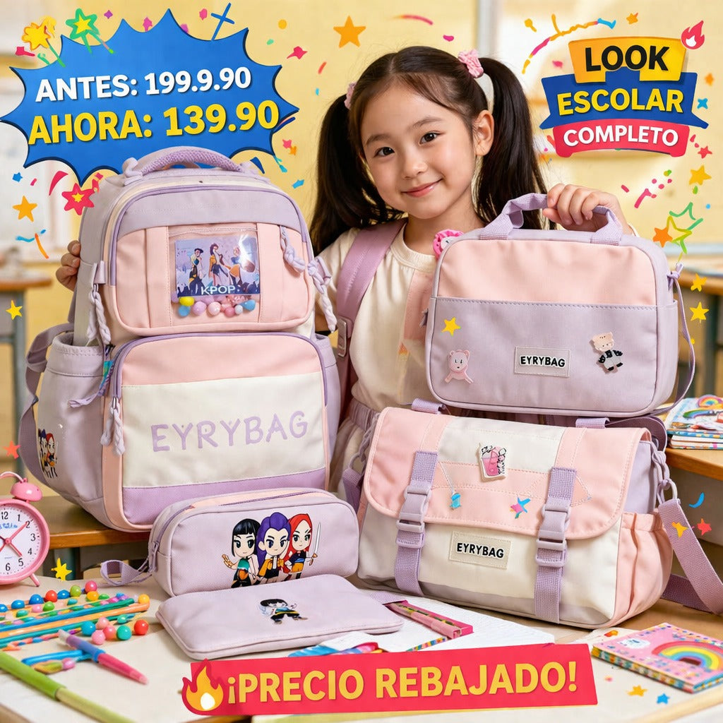 JUEGO DE 5 PIEZAS DE MOCHILA 🤩🤩