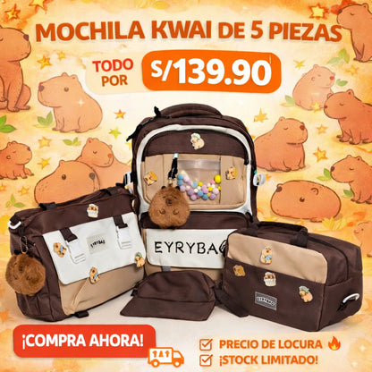 JUEGO DE 5 PIEZAS DE MOCHILA 🤩🤩